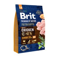 BRIT Premium By Nature Hrana Uscata pentru Caini Senior, Rasa Mica si Medie, 3kg - 1