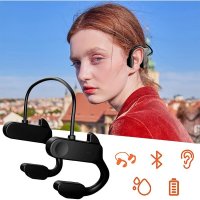 Casti cu conductie osoasa Techstar® F3, Bluetooth 5.0, Functie de apelare, Baterie 180mAh, Rezistente la apa - 6