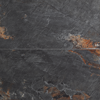 Gresie portelanata Stone Rust Nero 60 x 120 cm - finisaj mat, aspect piatra naturala - 1
