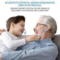 Aparat Auditiv reincarcabil, cu acumulator Vixev, 130 Db, Hipoacuzie Medie-Severa, 4 adaptoare ureche - 3