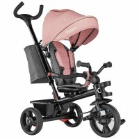 Tricicleta multifunctionala Lionelo Haari, ultracompacta si adaptabila, cu scaun reversibil si rotire 360°, conform standardului EN71, Bubblegum - 1