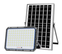 Proiector cu panou solar putere 300W si telecomanda - 1
