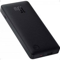 Acumulator extern Baseus Airpow Lite, 10000mAh, 15W, 1 x USB-A, 1x USB Type-C, total 3A, include cablu 30cm USB la USB Type-C (Negru) - 1