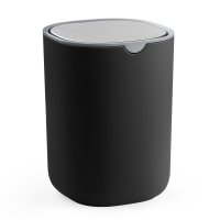Mini cos de gunoi Parri pentru birou, negru, 1,5 l, 11.6 x 11.6 x 15.8 cm - 1