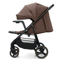 Carucior Kinderkraft Trig 3 Velvet Mocca, cu tava inclusa, suspensii si capacitate de 22 kg - 3
