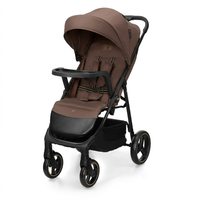 Carucior Kinderkraft Trig 3 Velvet Mocca, cu tava inclusa, suspensii si capacitate de 22 kg - 6