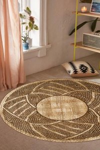 Covor tip carpeta rotund Homs,100X100 cm maro - 1