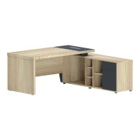 Birou pe colt drept Lotus Natural 180x180x75 cm - 1