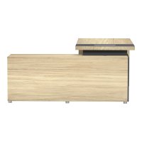 Birou pe colt drept Lotus Natural 180x180x75 cm - 5