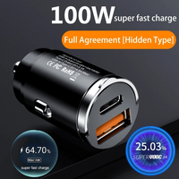 Incarcator Auto Compact Staryon® SuperFastCharge 100W, Negru - 2