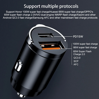 Incarcator Auto Compact Staryon® SuperFastCharge 100W, Negru - 3