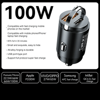 Incarcator Auto Compact Staryon® SuperFastCharge 100W, Negru - 5