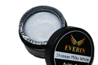 Gel Constructie Everin Alb Lăptos cu Sclipici 15g | Builder Gel Autonivelant UV LED - 1