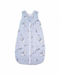 Sac de dormit copii 1.5 tog Ursuletul Martinica albastru din bumbac 110 cm - 3