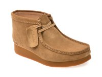 Ghete CLARKS maro, WALEVBT, din piele intoarsa - 1