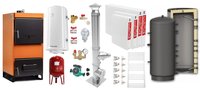 Pachet complet centrala pe combustibil solid Fiama W 25 kW cu accesorii - 1