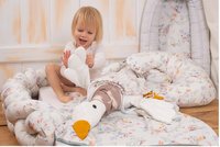Pilota pentru copii Amy Nature Bamboo, bambus si umplutura hipoalergenica BabySoft, model Pasari Mint - 2