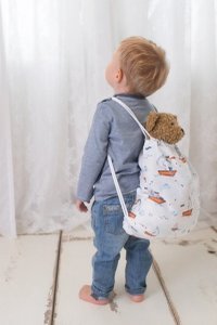 Pilota pentru copii Amy Nature Bamboo, bambus si umplutura hipoalergenica BabySoft, model Pasari Mint - 3