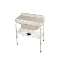 Cadita de baie Jane Flip 2 in 1 cu suport si masuta de infasat - Ergonomica si practica pentru bebelusi - 1