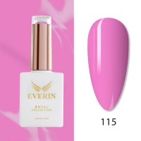 Oja Semipermanentă Everin Royal Collection 10 ml – 115 Soft Pink | Roz Pastel Luminos - 1