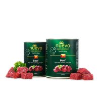 NUEVO XS-XL Vită Conservă Hrană Umedă Fără Cereale pentru Câini 400g - 1