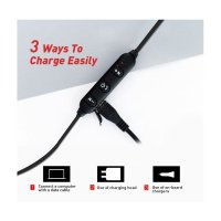 Casti Wireless Bluetooth Sport BT4 Waterproof Tip In-Ear Headset Microfon Incorporat Argintiu - 2