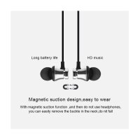 Casti Wireless Bluetooth Sport BT4 Waterproof Tip In-Ear Headset Microfon Incorporat Argintiu - 4