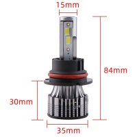 Set 2 LED-Uri Auto Techstar® V8, 9007, 120W, 12-24V, 15000 Lumeni, 6000K, Unghi Fascicul 360°, CSP 3570, Canbus - 10