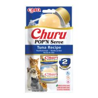 INABA Churu Pop'n Serve Ton pentru Pisici, Hrană Umedă Fără Cereale în Aspic, 70g - 1