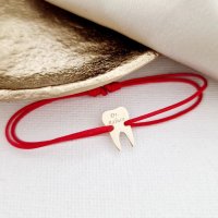 Bratara Personalizata Aur Galben 9k cu Snur Reglabil - Chic Bijoux - 1
