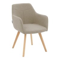 Scaun Nasima Bej 57x58x84 cm - Confort si Stil pentru Dining si Birou - 1