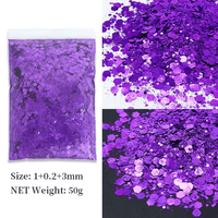 Paiete Nail Art Marimi Diferite Violet 50gr - 1