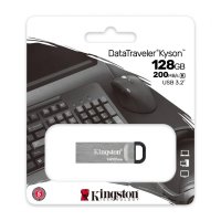 Kingston DataTraveler Kyson 128GB USB Flash Drive, USB 3.2, Argintiu - 2