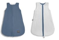 Sac de dormit din bumbac cu 2 fete 0-4 luni Petrol S Sleepee 1 tog - 2