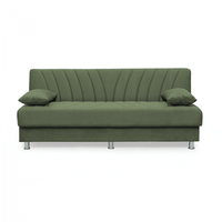 Canapea extensibila VALERIA pentru 3 persoane, verde, cu arcuri si lada de depozitare, dimensiuni 190x82x83 cm - 1