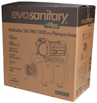 Hidrofor Evosanitary Plus 682543, 24l, 900W, Pompa Inox, 5 Ani Garantie, 4.4bar - 3
