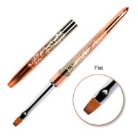 Pensula pentru gel varf drept nr.6 Everin LLP-6 - 1