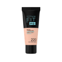 Fond de ten Matte & Poreless 220 Natural Beige Fit Me 30ml de la Maybelline - 1
