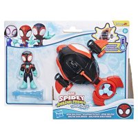 Set Figurina Spidey si Prietenii Lui Uimitori Marvel cu Submarinul Delfin - 7.6cm - 1