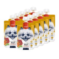 WANPY Tasty Meat Paste, XS-M, Vită, punguță recompense câini, (piure), 90g - 5
