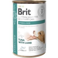 BRIT VD Sterilised, XS-XL, Ton și Miel, dietă veterinară, conservă hrană umedă fără cereale câini sterilizați, (în aspic), 400g - 2