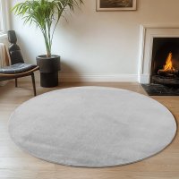 Covor Rotund Joy Argintiu 200x200 cm - Eleganta si Confort - 2