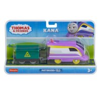 Locomotiva motorizata Thomas & Friends - Kana cu vagon pentru copii - 1