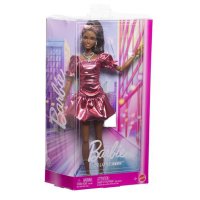 Papusa Barbie Deluxe Style cu Rochie Roz Metalizata - 1