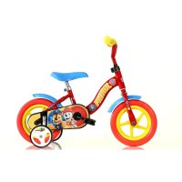 Bicicleta pentru copii Dino Bikes Paw Patrol 10 inch, cu roti ajutatoare, cadru din otel, Blue/Red - 1