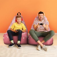Fotoliu Puf Bean Bag tip Chill XL Minecraft Pig - 4
