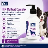 TRM Multivit Complex, multivitamine câini, suspensie orală TRM Multivit Complex, XS-XL, multivitamine câini, flacon, 200ml suspensie orală - 3