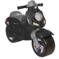 Scooter Mini Novokids Vespa pentru Copii - Negru, Fara Pedale, Suporta 30 kg, Roti Largi pentru Stabilitate - 5