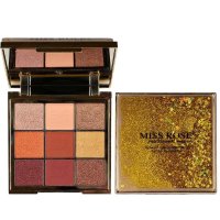 Paleta de farduri pentru ochi Miss Rose, 9 nuante - 1