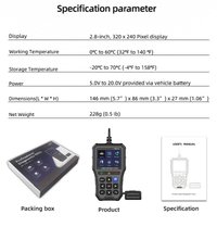 Tester auto de diagnoza OBD2 Techstar YM519, Resetare erori, Test baterie, Scanare coduri eroare motor, Citire parametri - 1